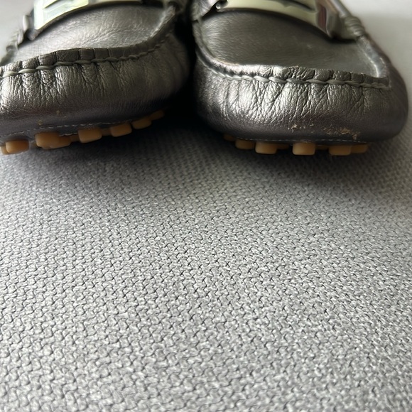 NWOT ⭐️ Coach Nola Driving Moccasin Loafer
Leather Flats Slip On Logo Pewter - Picture 7 of 8